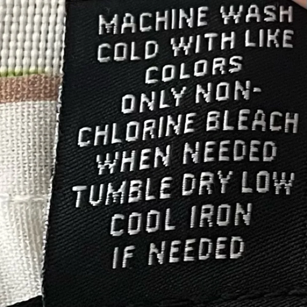 NYCC Striped Boho Tapered Pants L Neutral White Tan Coastal - Picture 5 of 9